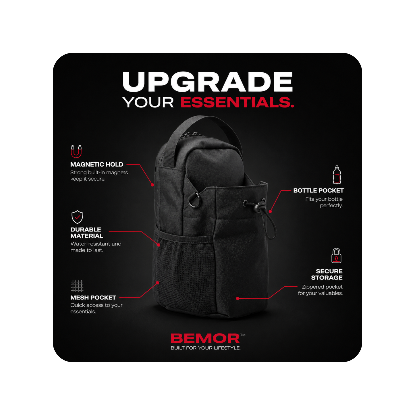 BEMOR, the bag for an organized gym